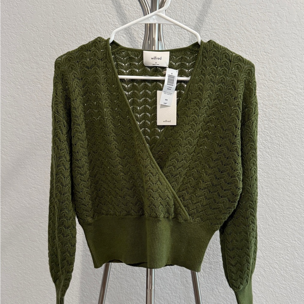 Aritzia Wilfred Dear Wrap Sweater